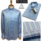 ショッピングゲラン 70％OFF GEEGELLAN PRECIOUS ジーゲラン プレシャス　シルク100％　長袖ボタンダウンシャツ ライトブルー イタリア TESEO社製シルク生地使用
