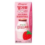 [ ведро серый ] клубника тест молоко / 200ml Binggrae клубника молоко Корея . молоко клубника uyu клубника молоко Корея . очень популярный .. серия . напиток 