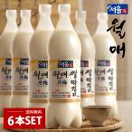 [ душа длина .] душа месяц слива рис макколли 6 шт. комплект / 1000ml×6шт.@ алкоголь 6 раз . кислота ..... рис макколли Корея ....