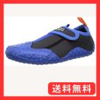 ショッピングマリンシューズ キッズ エーキューエー(AQA) マリンスポーツ シュノーケリングシューズ キッズ ブラック×ブルー(21) 21cm KW-4473N