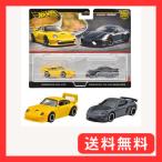 ホットウィール(Hot Wheels) プレミアム 2パック ポルシェ 993 GT2/ ポルシェ 718 ケイマン GT4 乗り物おもちゃ ミ
