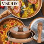 VISIONS IH соответствует Cook одежда 5 позиций комплект сковорода 22cm 26cm мульти- pot 18cm кастрюля стекло крышка . руль для твердость керамика сочетание 3 слой Gold ko-te