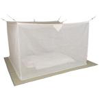 麻混素材 寝室用かや(片麻 生成り) 6畳サイズ※【メーカー直送品】【代引/同梱/返品不可】【個別送料計算】
