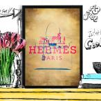 ショッピングポスター アートポスター ブランド オマージュ エルメス A3 クレイグガルシア Vintage B 02