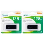 2本セット USBメモリ 128GB 5年保証 USB3.2 Gen1 Apacer AP128GAH356B-1 スライド式 USB3.0 USB