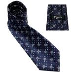 プロ野球球団ネクタイ 阪神タイガース  グッズネクタイ THロゴ ネイビーレッドドット-069