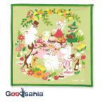 .книга@ носовой платок Moomin Mini носовой платок сад party сделано в Японии зеленый примерно 15×15cm 06047