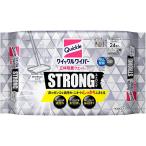 花王 クイックルワイパー フロア用掃除道具 立体吸着ウエットシート ストロング ガンコな油汚れ対応 24枚入