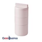 ショッピングランチボックス 竹中 弁当箱 tutu ツツ 3段ランチボックス 日本製 ライトピンク (上段)160ml×2、(下段)280ml T-36374