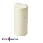 竹中 弁当箱 tutu ツツ 3段ランチボックス 日本製 アイボリー (上段)160ml×2、(下段)280ml T-36375