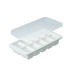 アスベル 製氷皿 フタ付 大きい氷 アイストレー ホワイト L-10 7738