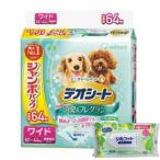 【今ならシルコットウェットプレゼント】ユニ・チャーム デオシート消臭＆フレグランスグリーンアロマの香り ワイド64枚 1ケース4個セット