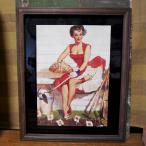  Vintage рама постер Q/GARDEN GIRL интерьер Picture VINTAGE FRAME POSTER интерьер 