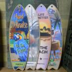 ハワイアン ミニサーフボード ウッドプラーク 木製看板 ウッドサイン