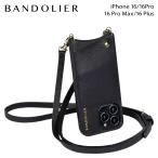 BANDOLIER バンドリヤー スマホショルダー スマホケース iphone16 16pro 16proMax 16Plus アイフォン エマ ゴールド メンズ レディース ブラック 黒 10EMM