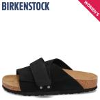 ビルケンシュトック BIRKENSTOCK サンダル キョウト レディース 細幅 ソフトスエードレザー KYOTO ブラック 黒