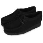クラークス Clarks ワラビー ブーツ レディース モカシン WALLABEE ブラック 黒 26155522
