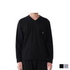 エポカ ウォモ EPOCA UOMO Tシャツ 長袖 インナーシャツ ホームウェア ルームウェア メンズ Vネック V NECK SHIRT ブラック グレー 黒 0396-27