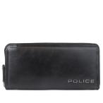ポリス POLICE 長財布 メンズ ラウンドファスナー レザー EDGE ROUND WALLET ブラック キャメル ダーク ブラウン 黒 PA-58002 超PayPay祭