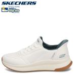 スケッチャーズ SKECHERS スリップインズ ボブス スクワッド 4 ダイレクト ステップ スニーカー メンズ SLIP-INS BOBS SQUAD 4 DIRECT STEP ホワイト 118424
