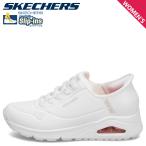 スケッチャーズ SKECHERS スリップインズ ウノ イージー エア ハンズフリー スニーカー レディース SLIP-INS UNO-EASY AIR ホワイト 白 177112