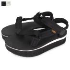 Teva テバ スポーツサンダル フラットフォーム レディース 厚底 FLATFORM UNIVERSAL MESH PRINT ブラック ホワイト 1102451