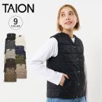 TAION タイオン インナーダウン ベスト ジレ アウター ベーシック Vネックボタン レディース BASIC V-NECK BUTTON TAION-W001