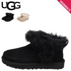 ショッピングアグ UGG アグ ブーツ ムートンブーツ ショート レディース シープスキン W CLASSIC ULTRA MINI CHALET ブラック ベージュ 黒 1173832