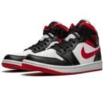 NIKE AIR JORDAN 1 MID WHITE/GYM RED-BLACK ナイキ エアジョーダン1 ミッド 554724-122 スニーカー