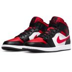 ショッピングnike ナイキ エアジョーダン1 NIKE AIR JORDAN 1 MID ミッド ホワイト ジムレッド ブラック ミッド WHITE GYM RED BLACK 554724-079 メンズ スニーカー