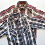 ショッピングネルシャツ UES ウエス 502052 HEAVY NEL SHIRT 先染ヘビーネルシャツ 2color RED / NAVY ネルシャツ