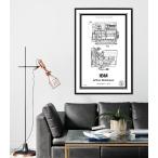 IBM Patent┃額付き（フレームセット）　61×91cm　北欧ポスター　アートポスター