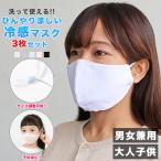 【クーポン利用で90%OFF50円！】マスク 冷感 メッシュ 3枚セット 通気性 男女兼用  洗える 速乾 UV 飛沫防止 花粉 立体 メール便