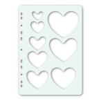  скрапбукинг специальный шаблон Heart AH-TP6