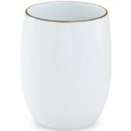 白山陶器 なつめゆのみ(大) 白マット (約)φ6.8×8.5cm ベーシック BASIC WARE 波佐見焼 日本製
