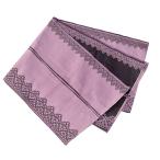 [ファニーココ] 桐生織 レース柄リバーシブル織兵児帯 日本製 兵児帯 大人 レース (紫ラベンダー)