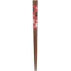 アオバ 箸 食洗機対応 天然木 八角 猫と桜 21cm 520467