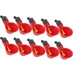 10 штук входит дом . для автоматика поилка птица курица голубь поилка do Lynn машина механизм подачи автоматика вода .. пластиковый простота установки вода количество настройка возможно красный 