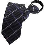 [ men tens] галстук одним движением молния галстук все 4 рисунок шелк простой оборудован всего лишь число секунд тонкий .. нет одноцветный чёрный голубой проверка бизнес 
