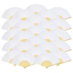 50 шт. входит . веер heliltd одноцветный картина вентилятор DIY лето праздник праздник . брак сопутствующие товары тепловая защита Mai . складной белый 