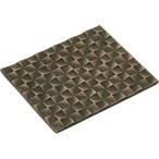 岩鋳(Iwachu) 釜敷 格子模様 金/こげ茶 16×14cm 南部鉄器 17431