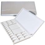 KUCI утечка предотвращение акварель Palette 24 well,2.. дополнение. просторный считая . смешивание Area, акварель, гуашь, акрил краска для синий складной pi-ru off pare