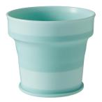 イセトウ(Isetou) UGAI cup(うがいコップ)携帯用 ケース付き ミントグリーン コップ/(伸ばした時)Φ7×6、(折畳時)Φ7×2.5、