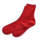 nicomako(ni koma ko) свободно плетеный пара ..... женский сделано в Японии 2 пара комплект 22~25cm таблица нить хлопок 100% носки красный 