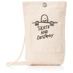 [ Thrasher ] смартфон сумка ( размер регулировка возможность )[ THR-271 / SmartPhone Pouch ] наклонный ..WTSD_ белый * skate 