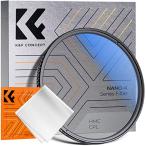 K&amp;F Concept 77mm PLフィルター サーキュラー コントラスト 反射調整用レンズフィルター 高透過率 薄枠 円偏光フィルター CPLフィ