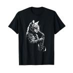 サックスを奏でる猫 ヴィンテージ ジャズ ミュージシャン サクソフォニスト Tシャツ