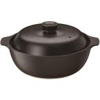 ショッピング土鍋 イシガキ IH & 直火 対応 吹きこぼれにくい 土鍋 モダン 10号(5〜6人用) 4378