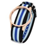 Yahoo! Yahoo!ショッピング(ヤフー ショッピング)ZEROO ゼロ 交換用ナイロンベルト NYLON BELT ブルー ローズゴールド 男女兼用 ケース幅:41mm 品番:NS03