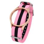 Yahoo! Yahoo!ショッピング(ヤフー ショッピング)ZEROO ゼロ 交換用ナイロンベルト NYLON BELT ピンク ローズゴールド 男女兼用 ケース幅:41mm 品番:NS06